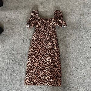 Zara leopard dress